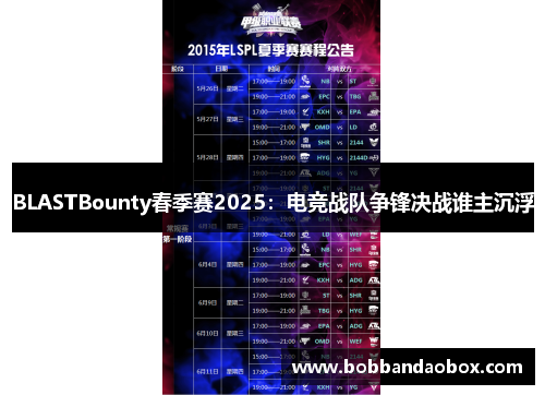 BLASTBounty春季赛2025：电竞战队争锋决战谁主沉浮